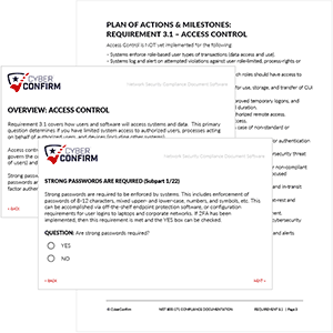 CyberConfirm NIST 800-171Software